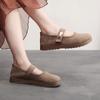 Nuevos Zapatos Mary Jane Franceses Perezosos de Primavera y Otoño para Mujer Gorro Zapatos de Dedo Gordo Zapatos Bonitos Feos para Mujer Antideslizantes Birkenstock Zapatos de Suela Gruesa