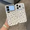 Funda de teléfono de gato con puntos de tinta de pantalla completa adecuada para Apple 17 Pro Max, linda estilo película para niñas, Xiaomi 17, Huawei, Vivo