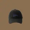 Gorra de Béisbol Bordada de Estilo Americano de Ala Ancha, Sombrero de Sol de Verano para Mujeres con Circunferencia de Cabeza Grande, Gorra de Béisbol Negra de Visera para Hombres, Sombrero Artístico de Ala Ancha