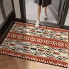 Felpudo de Entrada de Terciopelo Belga Estilo Étnico, Felpudo Resistente a Manchas Estilo Americano de Gama Alta, Alfombra para Felpudo de Entrada