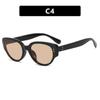 Gafas de sol retro con montura negra, borde grueso, estilo ojo de gato, cuadradas, redondas, para adelgazar y miopes, para mujer