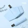 Yushang Jinli paraguas plegable totalmente automático portátil de 8 varillas con recubrimiento negro grueso para protección solar y de lluvia al por mayor