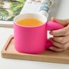 Taza de Cerámica de Recuerdo de Boda, Alto Valor Estético, Taza Creativa Gorda Azul Klein, Taza de Agua Famosa en Internet Estilo Ins