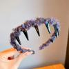 Nueva Diadema Dentada de Lana Trenzada para Niños de Otoño e Invierno, Diadema para el Cabello, Accesorios para el Cabello Lindos y Coloridos Antideslizantes para Niñas