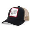 Especial transfronterizo para gorra de béisbol de malla con parche de animal y protección solar, bordado europeo y americano, gorra de béisbol de camionero de comercio exterior