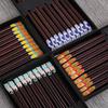 Hashis de madeira pontiagudos estilo japonês, hashis de madeira criativos, hashis personalizados para unhas, conjunto de hashis para sushi para uso em hotéis e residências