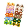 Outono e inverno Macaron cor anel de cabelo corda de cabelo corda de cabelo flor 2024 novos acessórios de cabelo simples lã fofos mulheres