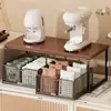Prateleira de Armazenamento Multiuso Prateleira de Armazenamento com Gaveta para Mesa de Trabalho Caixa de Armazenamento para Sachês de Chá e Café Prateleira de Armazenamento Extraível para Cozinha e Micro-ondas