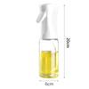 Botella de Spray de Aceite de Vidrio Transparente Portátil, Gadget de Cocina Tipo Prensa, Botella de Aceite de Vidrio, Atomizador de Aceite, Artículo Doméstico Popular de Venta Transfronteriza