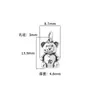 Novo Pingente de Urso Desenho Animado Fofo Estilo K Prata Esterlina S925 Pulseira de Cristal DIY Pulseira Acessórios de Prata Material