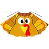Capa de Acción de Gracias para Niños con Cordones, Disfraz de Fiesta Navideña, Venta al por Mayor de Fábrica, Capa para Niños con Patrón de Pavo