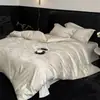 Venta al por mayor Estilo Moderno de Lujo Ligero Bordado Jacquard Todo Algodón Amigable con la Piel Juego de Cama Individual/Doble Algodón Puro Algodón de Fibra Larga Juego de Cuatro Piezas 2