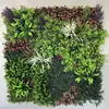 Parede de plantas simulada 100*100, parede de plantas verdes tridimensional, decoração com flores e grama artificiais, fundo verde, parede popular da internet
