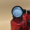 Botella Cápsula Negra a Prueba de Luz Marrón Botella Redonda para Mascotas Botella Muestreadora de Polvo 100ml Boca Ancha Botella Dosificadora de Plástico Venta al por Mayor