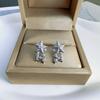 Pendientes de circonita con forma de estrella, modernos y elegantes, de estilo japonés y coreano, para mujer, con diseño de nicho, de alta gama y a la moda.