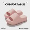 Zapatillas de Eva a la Moda con Sensación de Caminar sobre las Nubes, Nuevo Estilo de Verano, Suela Gruesa, Que Aumentan la Altura, Simples y Versátiles, Antideslizantes, Cómodas Pantuflas para el Hogar