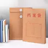 Bolsas de arquivo de papel kraft personalizadas de várias capacidades, bolsas para organização de documentos de processo, bolsas de armazenamento de documentos de escritório A4