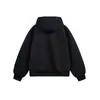 Chaqueta con Capucha de Piel Sintética de Conejo Estilo Americano Abrigo de Cuero y Algodón para Hombre Invierno Forro Polar Algodón Engrosado