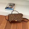 Bolsa Tote Pequeña para Trabajos Varios para Mujer 2026 Nuevo Otoño Estampado de Leopardo Retro Bolso de Hombro Único Meilade Bolso Cruzado para Viajes