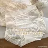 Calcinhas Femininas de Cintura Alta 80-200 Jin Respiráveis Sem Costura Renda Sexy Estilo Puro Desejo Nova Calcinha Feminina Triângulo Cabeça