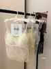 Camisola de Encaje Frances de Lujo Ligero Sin Costuras Sexy Sin Varillas Se Puede Usar por Fuera Ropa Interior de Capa Base Top de Una Pieza