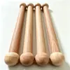 Suministrado directamente por el fabricante: Palo de madera de haya con cabeza redonda y bolas redondas en ambos extremos, varilla redonda de madera maciza para tendederos, hecho a medida y al por mayor según dibujos y muestras