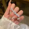 Pulsera Deslizante de Zirconia Cuadrada con Baño de Oro Real 2024 Nuevo Estilo Estilo Popular Pulsera Elegante Joyería de Moda de Lujo Ligero para Mujer