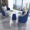 Juego de Sofá y Mesa de Café para Recepción de Negocios, Área de Ocio de Lujo Ligero para Lobby de Hotel, Mesa y Sillas de Reunión para Área de Descanso de Hotel de Lujo Ligero