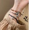 Nueva pulsera de cuentas de piedra natural chinas ricas en huida, pulsera de bloqueo de paz costosa, marea nacional 2023, nueva pulsera de mariposa, suministro al contado