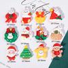 Accesorios de Resina Serie de Conejo Navideño de Dibujos Animados DIY Pegamento Crema Parche para Carcasa de Teléfono Calcomanía para Refrigerador Llavero Almacenamiento