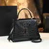 Venta Caliente Transfronteriza 2026 Nueva Moda Patrón de Cocodrilo Bolso de Mano Casual para Mujer Versátil Bolso Cuadrado Pequeño Bolso Cruzado Bolso de Hombro