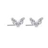 Aretes de Plata S925 para Estudiante, Nicho, Diseño Simple, Aretes Avanzados, 2024, Nueva Moda, Estilo Ins