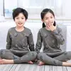 Conjunto de Ropa Interior de Algodón para Niños Ropa y Pantalones de Otoño para Niños Pijamas 100% Algodón para Niñas Pijamas para Niños Mayores Ropa Térmica de Algodón