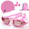 Set de Gafas de Natación Gafas de Natación para Adultos Impermeables y Antivaho Gafas de Natación de Alta Definición Equipo de Natación Gorro de Natación de Silicona Se Puede Enviar en Nombre de