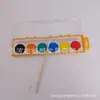 Set de Pintura Acuarela Sólida de 6 Colores para Principiantes Set de Herramientas de Pintura Artística Caja Portátil de Gouache Sólido