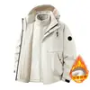 Chaqueta desmontable tres en uno, adecuada para parejas, montañismo al aire libre, unisex, forrada de polar y engrosada, conjunto de dos piezas, traje de esquí, en stock