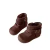 Botas de Invierno para Niños Estilo Coreano con Hebilla Retro Estilo Martin 2026 Otoño Nuevas Suela Suave Versátiles Casuales Unisex Botas de Caña Alta para Niños
