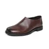 Sapatos masculinos de couro retrô com bico dividido transfronteiriços, mocassins de moda slip-on business casual, disponíveis no tamanho grande 46, dropshipping disponível