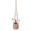 Cuerda de Algodón Tejida a Mano Estilo Bohemio Maceta para Plantas y Flores Cesta Colgante Bolsa de Red Cuerda para Colgar Colgante de Pared Cuerda para Colgar