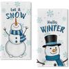 La Toalla de Cocina Navideña Más Popular de Amazon con Estampado de Enano y Muñeco de Nieve Decoración Navideña Trapo de Cocina Toalla de Cocina