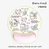 Alfombrilla de ratón con soporte para muñeca de dibujos animados, Soporte para muñeca lindo para niñas, Reposamanos para teclado de portátil de oficina para juegos para hombres, Resistente a las manchas