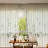 Tecido de Cortina de Gaze Simples com Andorinhas para Varanda, Transparente à Luz mas Não Revelador, Cortina de Gaze de Algodão e Linho para Sala de Estar, Gaze Leve para Cortina Atacado