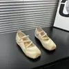 Zapatos Mary Jane dulces, frescos y peculiares con correas cruzadas para mujer, moda casual deportiva, cómodos para usar al aire libre, zapatos bajos de estilo ballet de una sola tira