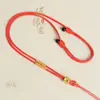 Cordão para Colar DIY com Mantra de Seis Caracteres, Amuleto de Buda Dourado Tecido à Mão, Pingente de Jade de Cera de Abelha, Cordão para Pendurar no Pescoço, Unissex