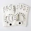 Guantes de Medio Dedo para Hombres y Mujeres Guantes de Baile Baile en Vivo Remache Medio Hip Hop Performance Escenario Guantes para Dedos