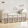 Prateleira de Armazenamento de Brinquedos Yinghe Prateleira de Armazenamento de Grande Capacidade Armário de Armazenamento Doméstico para Bebês Multicamadas Armário Artefato de Classificação para Bebês
