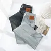 Pantalones de Campana con Abertura para Mujer Primavera y Otoño 2024 Nuevos de Cintura Alta Adelgazantes Explosiones Color Claro Jeans Micro-Lar