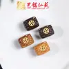Palo de Rosa Dorado Cinco Sutras Accesorios DIY Tallado Diamante Pasión Barril Cuentas Pulsera Pulsera Accesorios