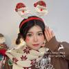 Natal Luminous Hairband Mori Style Hair Accessories Chifres Pequenos Hairpin Hairpin Acessórios Elk Horn Headband Luminous Headwear Mulheres