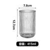 Taça de champanhe francesa com padrão vertical, pé alto, copo de sorvete, copo de sobremesa de vidro, copo de sorvete de iogurte, copo de vinho, copo de bebida gelada